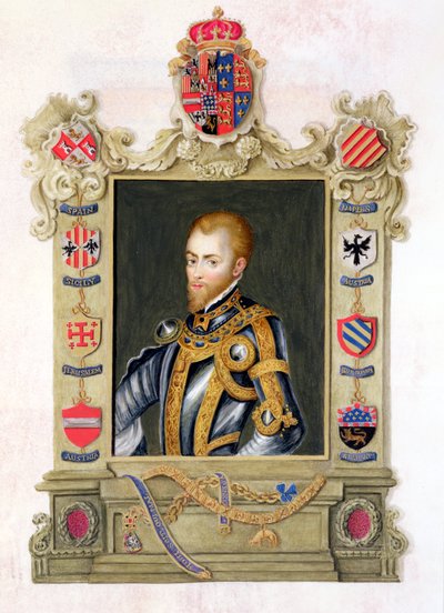 Retrato de Felipe II Rey de España (1527-98) de 